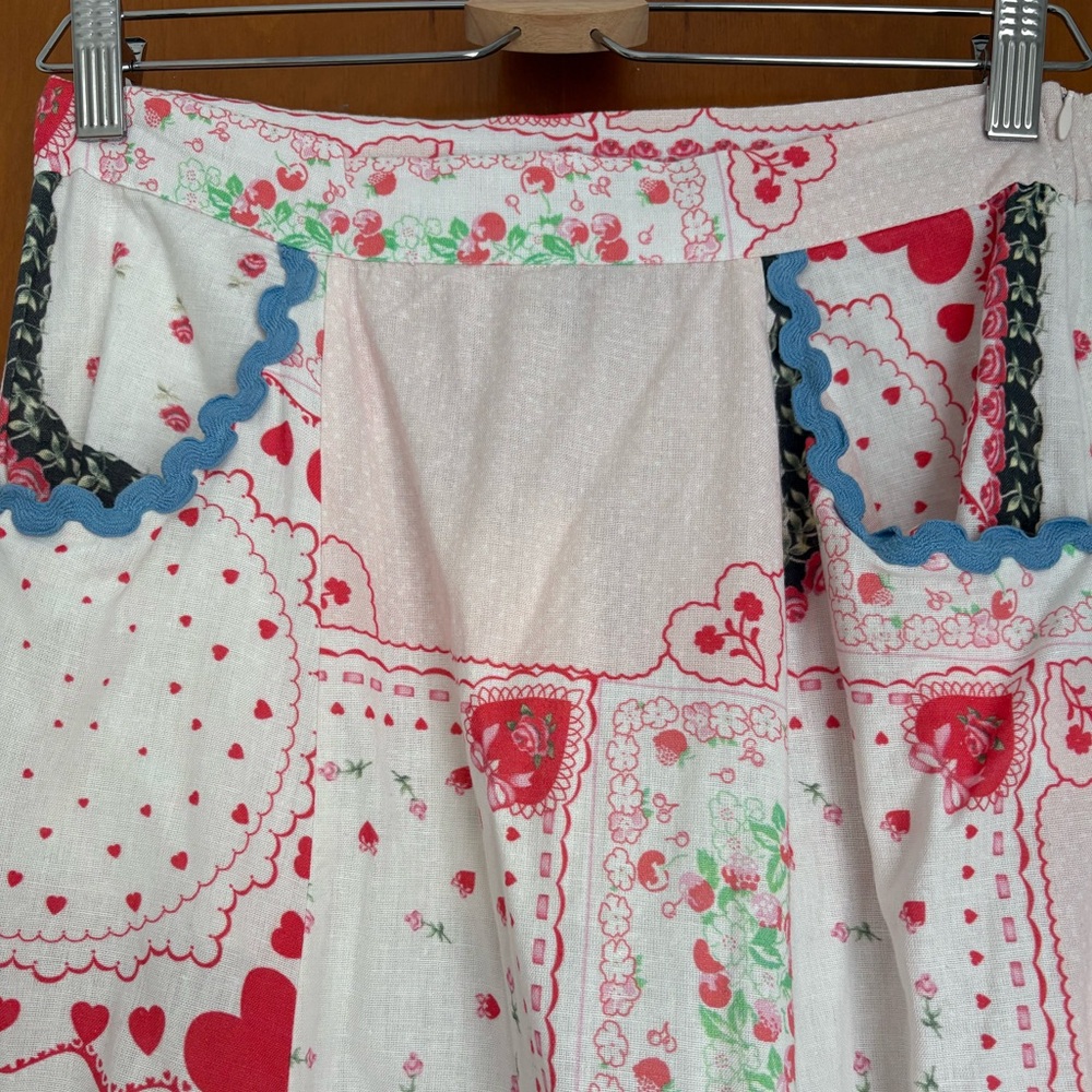 Damson Madder Patchwork Maxi Cotton Skirt - Picture 5 of 6